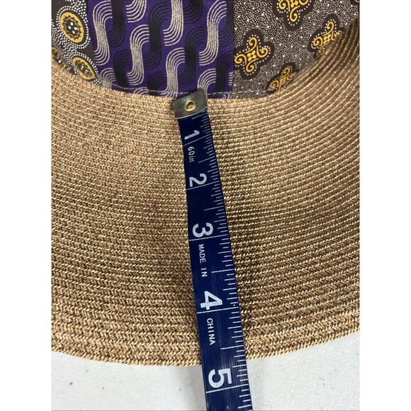 Albertus Swanepoel Open crown straw hat patchwork Fabric - Picture 5 of 5